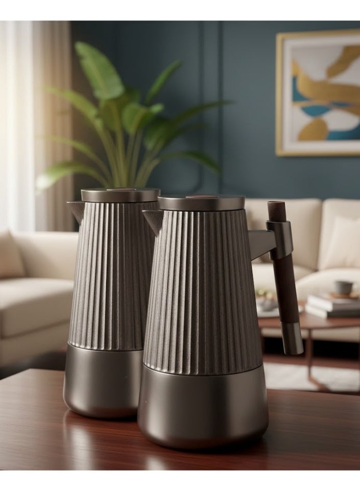 السيف  طقم ترامس ميان من السيف للشاي والقهوة بتصميم أنيق حجم 1لتر/1 لتر - Image 1